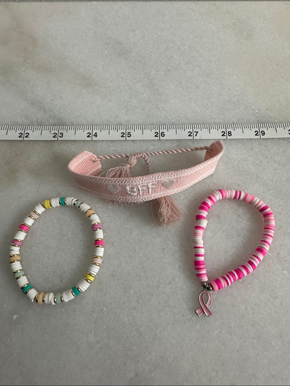 Pink Friendship Bracelet Set for Kids — Stretch & Embellished Styles